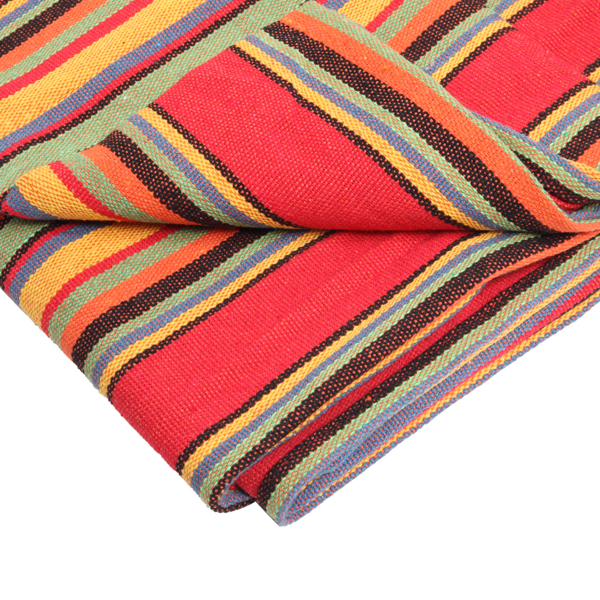 9ft 红小条 黑底银花架子 2*1.5m涤棉吊床 铁吊床套装 330.00lbs-20