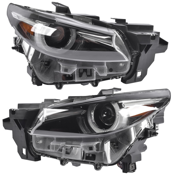 大灯总成 2X Left + Right LED Headlight Headlamp W/AFS Replacement for Mazda Replacement for CX-9 2016-2023 2.5L-1