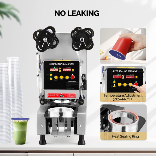 美规 DH95-1 110V 350W 商用封杯机 银色 铁烤漆 立式 电动 银色经典款-4