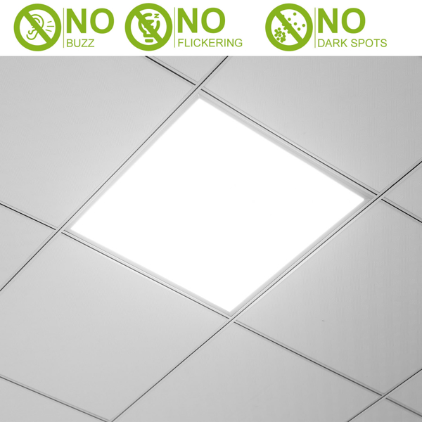 48W 2×2FT LED 面板灯 5800LM 7000K 天花板灯 150W Equivalent LED Troffer 嵌入式边缘灯-2