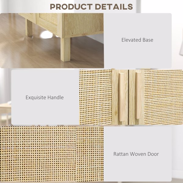 厨房侧板/储物柜/ 咖啡吧柜 /厨房橱柜/厨房隐藏式箱柜（周末不发货）（ Amazon Shipping）（WalMart禁售）-5