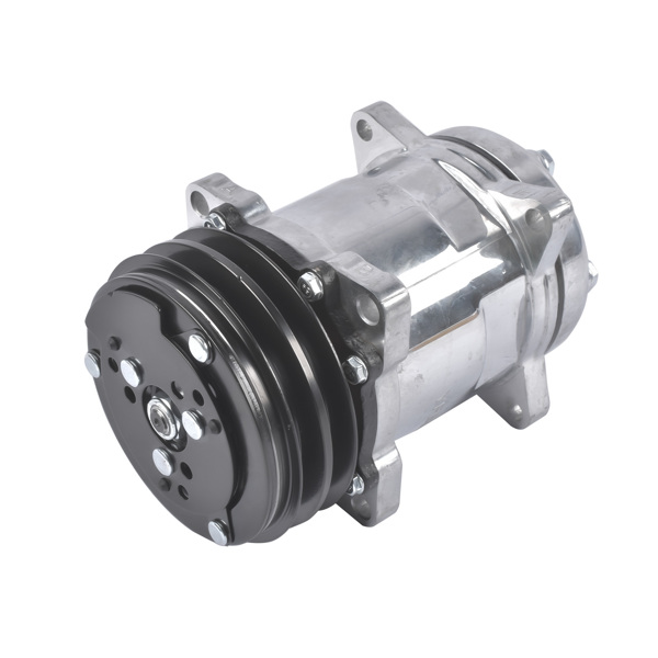 空调压缩机 12V Air Condition Compressor w/Clutch Replacement for Sanden 508 2-Groove V-Belt Pulley HC5001C-4