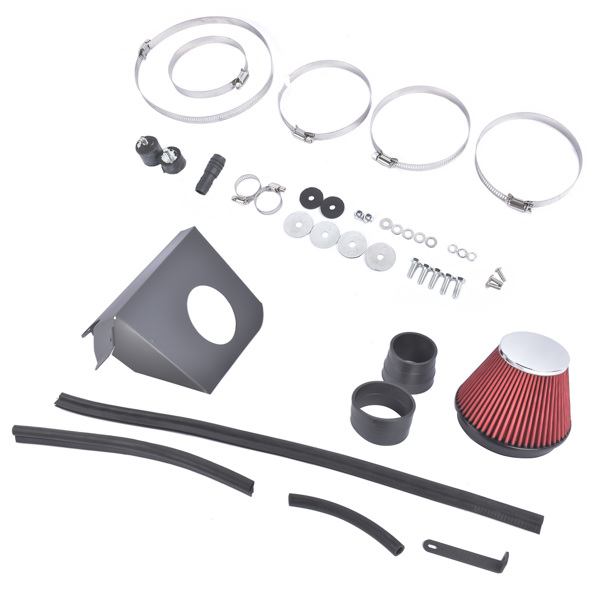 冷气进气套件 Air Intake System Fit for Nissan Maxima Sedan 3.5L V6 GAS 2009-2023 Aluminum Non-Woven Synthetic Polished Red Air Filter HPR9606-6