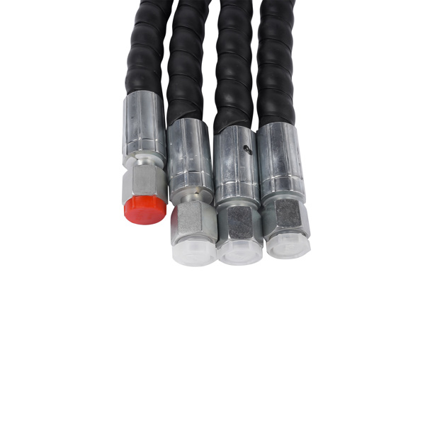 连接器套装 2 Three Way Diverter Valves w/ Quick Connects Replacement for 1-2 ton Chinese Mini Excavator-10