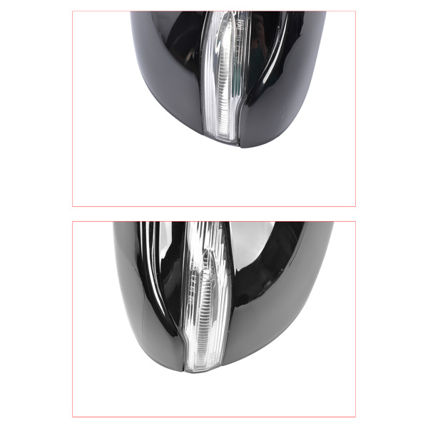 后视镜 Door Mirrors Driver And Passenger Side Pair Fit for Hyundai Santa Fe 2021-2023 Manual Folding Heated No Memory Paintable With Puddle Light No Auto-Dimming Power Adjust 87610-S2410 87620-S2410-8