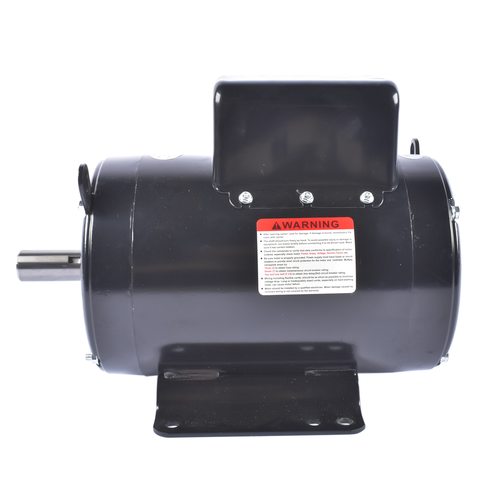 7.5HP Air Compressor Electric Motor 3450RPM 184T Frame 230V Single Phase 2-3/4″ Shaft Length view 5