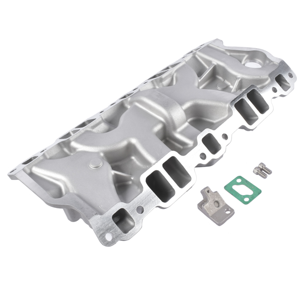进气歧管 2104 Front Dual Plane Intake Manifold Fits for Small Block Chevy SBC 262-400 V8 1987-1995-3