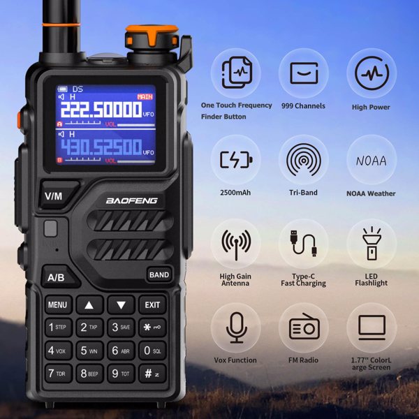 宝峰 baofeng K5plus 10w 双频对讲机 5个装-8