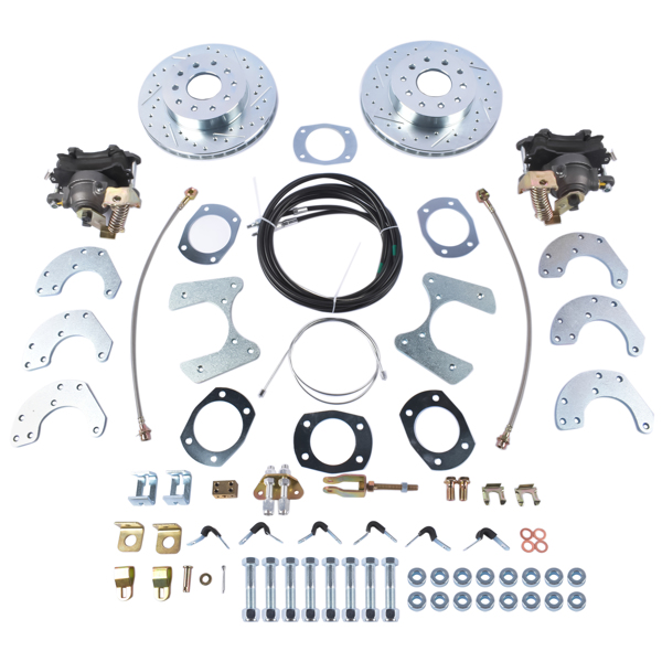 刹车盘套装 DBK9 Complete Rear-End Bolt-On Disc Brake Conversion Kit for Ford 8 Inch or 9 Inch Small Bearing-1