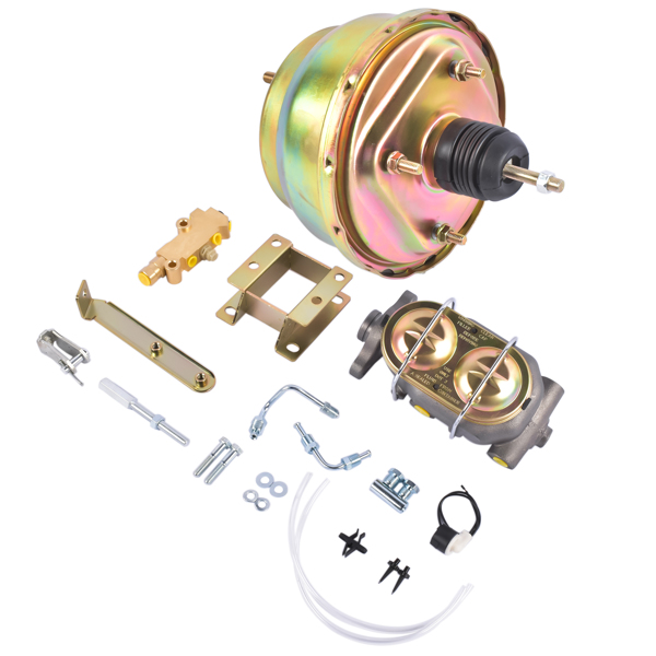 刹车盘套装 Front Power Disc Brake Conversion 8 Inch Dual Booster Fit for Chevrolet Bel Air 1955-1957 One-Fifty Series 1955-1957 Two-Ten Series 1955-1957-7