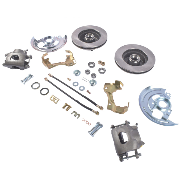 刹车盘套装 Front Disc Brake Conversion Kit Fit for Chevrolet Chevelle El Camino Pontiac LeMans Oldsmobile Cutlass-6