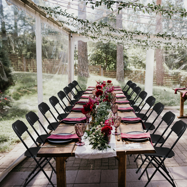 【替换8542051】4pcs 黑色 注塑经典款 庭院塑料折叠椅-5