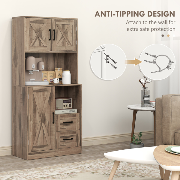 厨房侧板/储物柜/ 咖啡吧柜 /厨房橱柜/厨房隐藏式箱柜（周末不发货）（ Amazon Shipping）（WalMart禁售）-7