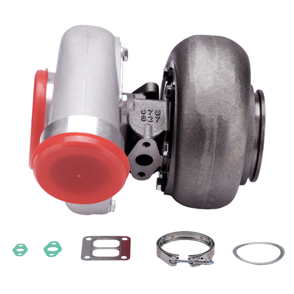 涡轮增压器 GT45 防喘振 双涡道 T4 V型卡箍 1.05 A/R 98mm 涡轮 适用于所有 4.0L-6.0L 发动机-2