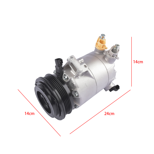 空调压缩机 A/C Compressor with Clutch Replacement for 2013-2016 Ford Escape, 2015-2016 Lincoln MKC 2.0L CV6Z19703E-15