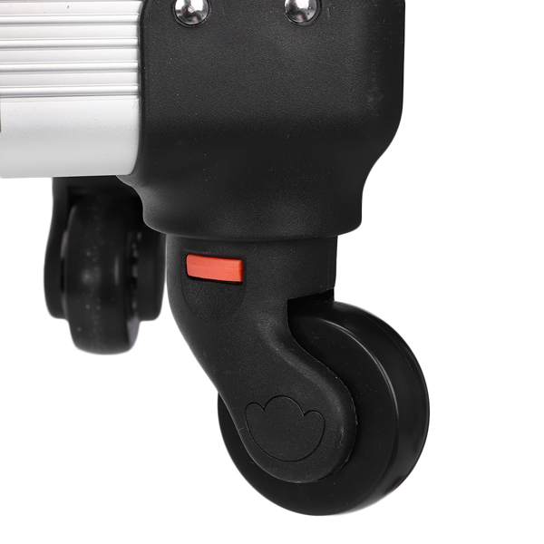 【SM】三合一四轮铝合金拉杆化妆箱纹绣箱 白斑马纹-17