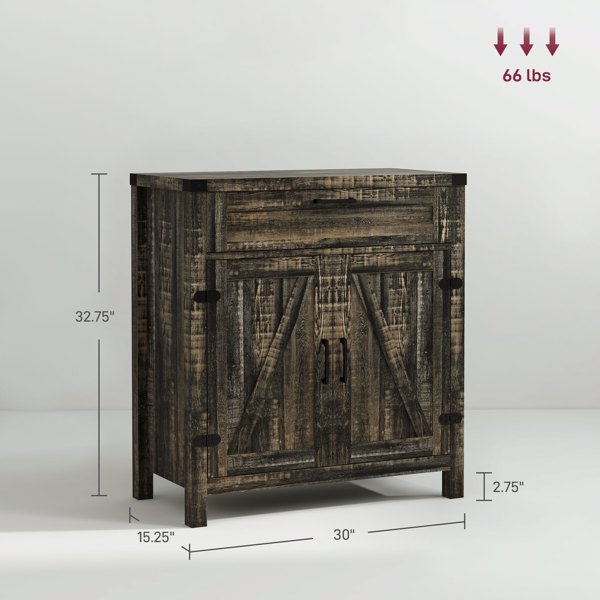 厨房侧板/储物柜/ 咖啡吧柜 /厨房橱柜/厨房隐藏式箱柜（周末不发货）（ Amazon Shipping）（WalMart禁售）-2