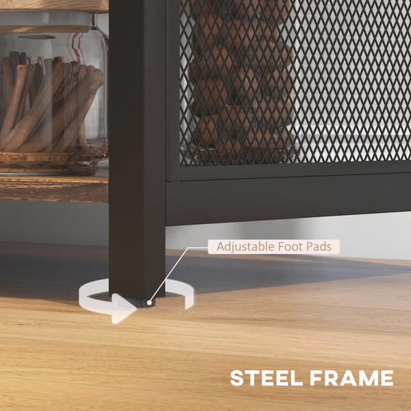 厨房侧板/储物柜/ 咖啡吧柜 /厨房橱柜/酒柜（周末不发货）（ Amazon Shipping）（WalMart禁售）-6