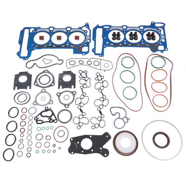 发动机修包 Overhaul Rebuild Gaskets Seals Kit For Audi S4 S5 B9 A6 Q7 Porsche EA839 2.9 3.0-1