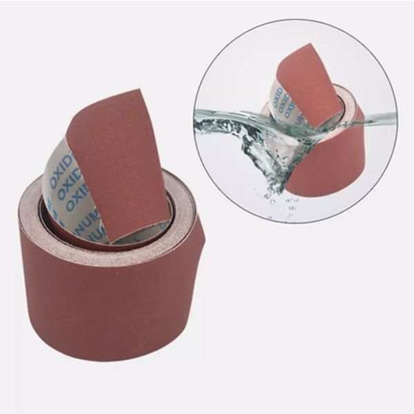 手撕砂布卷4寸软砂布卷木工家具打磨抛光打磨砂布10cm砂纸卷 -砂布卷(60目 5M+120目 5M+180目 5M+240目 5M各一个) -8