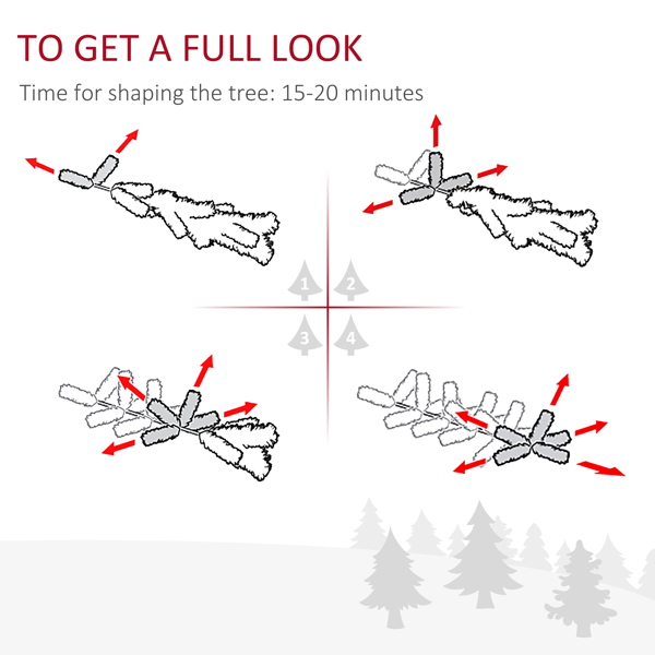 7 ft 圣诞树， -AS （周末不发货）（ Amazon Shipping）（WalMart禁售）-4