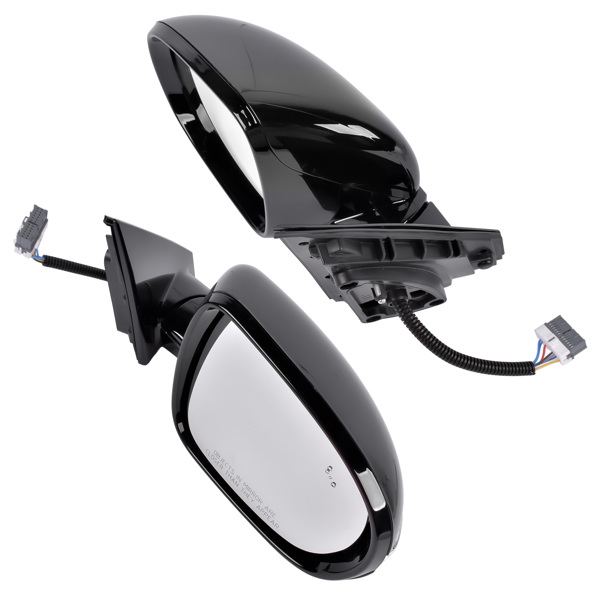 后视镜 Pair Side Mirrors Heated Signal Manual Folding Left+Right Fit for Kia Sorento EX L LX SX SXL 2016-2018 without Memory without Puddle Light without Auto-Dimming with Blind Spot Power Adjustment-4