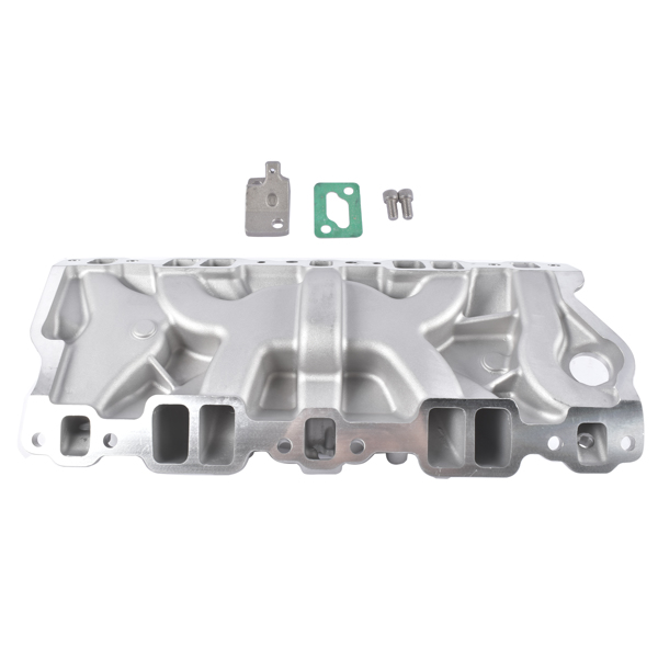 进气歧管 2104 Front Dual Plane Intake Manifold Fits for Small Block Chevy SBC 262-400 V8 1987-1995-6