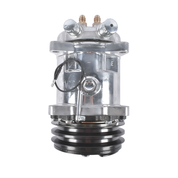 空调压缩机 12V Air Condition Compressor w/Clutch Replacement for Sanden 508 2-Groove V-Belt Pulley HC5001C-6