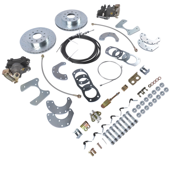 刹车盘套装 Rear Disc Brake Conversion Kit with Rotors Fit for Chevrolet Bel Air 3.8L l6 4.3L 4.6L V8 1955-1957-4