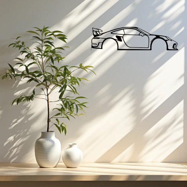 通过令人惊叹的1pc跑车金属墙艺术加速您房间的魅力-非常适合男孩和女孩房间，幼儿园（TikTok、temu下自提）-23