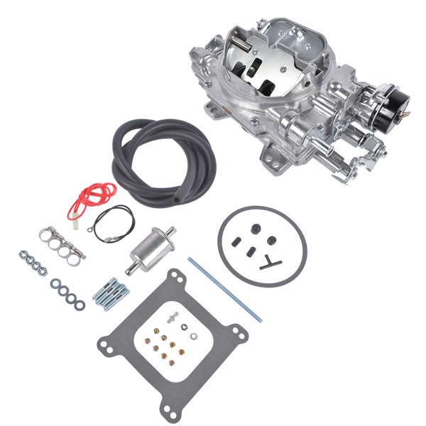化油器 500 CFM Carburetor for Small-Block and Big-Block Engines with Either Dual- or Single-Plane Intake Manifolds 1903 AVS2 Series Electric Choke 4Barrel 1903-500 Aluminum Square Flange-2