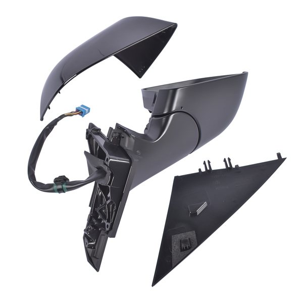 后视镜 Right Passenger Side Mirror Heated Power Fold Black Fit for Tesla Model 3 M3 2017-2023 ABS Plastic Front Side View 13PIN Memory Recall Power Glass Adjusted 51167177128-6