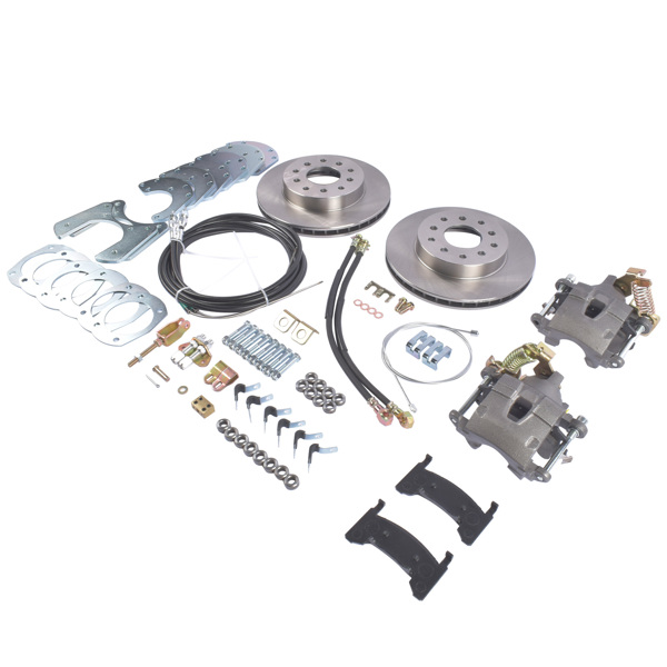 刹车盘套装 Complete Bolt-On Rear Disc Brake Conversion Kit Replacement for Ford 9 Inch and 8 Inch Axles Housings-3