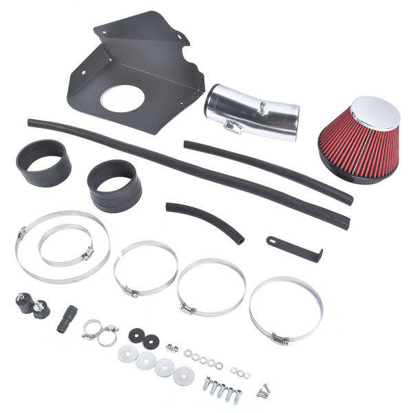 冷气进气套件 Air Intake System Fit for Nissan Maxima Sedan 3.5L V6 GAS 2009-2023 Aluminum Non-Woven Synthetic Polished Red Air Filter HPR9606-5