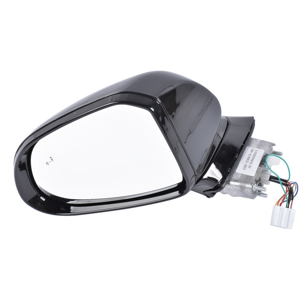 后视镜 Left Driver Side Mirror Fit for Hyundai Santa Fe 1.6L 2.5L L4 GAS 2021-2023 4-Door Manual Folding Heated No Memory Paintable With Puddle Light No Auto-Dimming Power Adjust 87610-S2410 HY1320331-1