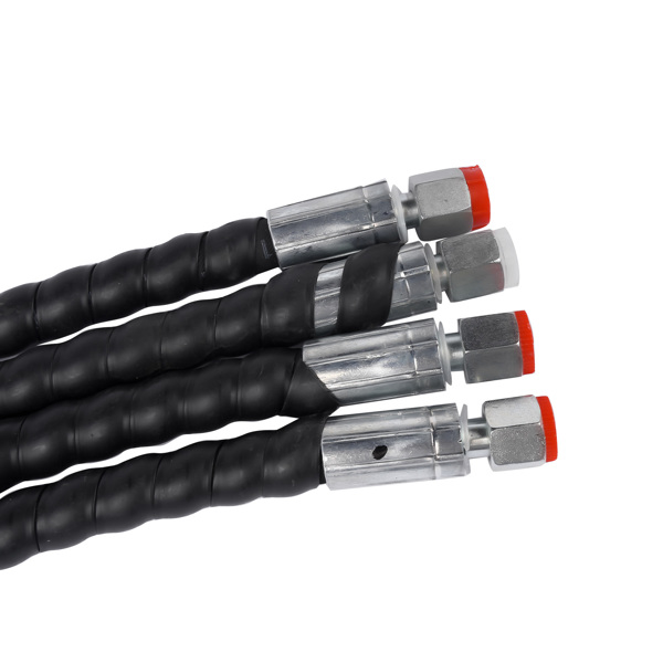 连接器套装 2 Three Way Diverter Valves w/ Quick Connects Replacement for 1-2 ton Chinese Mini Excavator-5