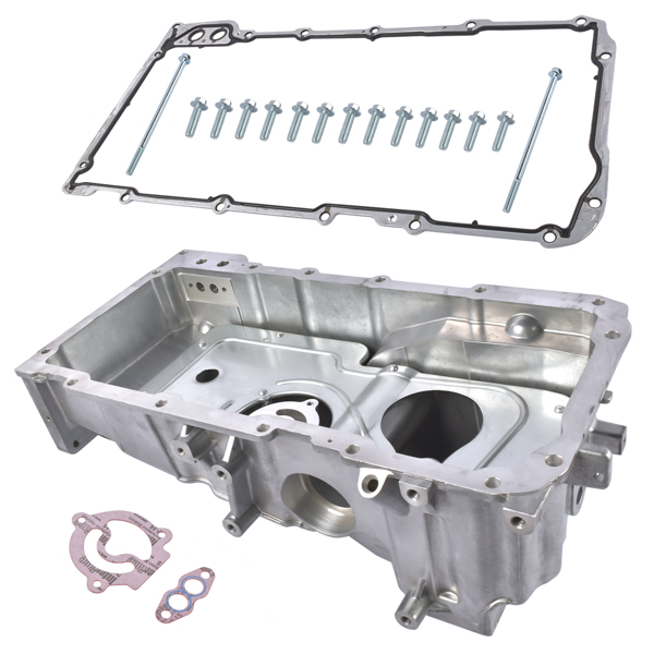 油底壳 Aluminum Engine Oil Pan Fit for Chevrolet SSR Saab 9-7x 5.3L 6.0L V8 2003-2009 12598154-6