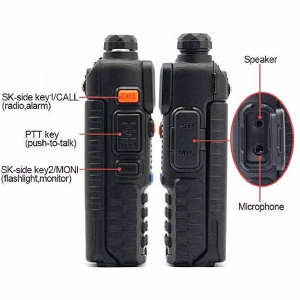 宝峰 baofeng  UV-5R 5W 双音多频对讲机（4台装）黑色-5