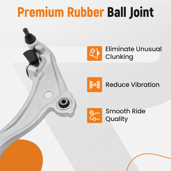 10 件装前下控制臂拉杆（左和右）适用于Nissan  Maxima 2009-2014-5