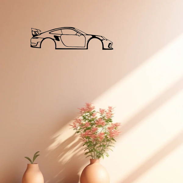 通过令人惊叹的1pc跑车金属墙艺术加速您房间的魅力-非常适合男孩和女孩房间，幼儿园（TikTok、temu下自提）-2