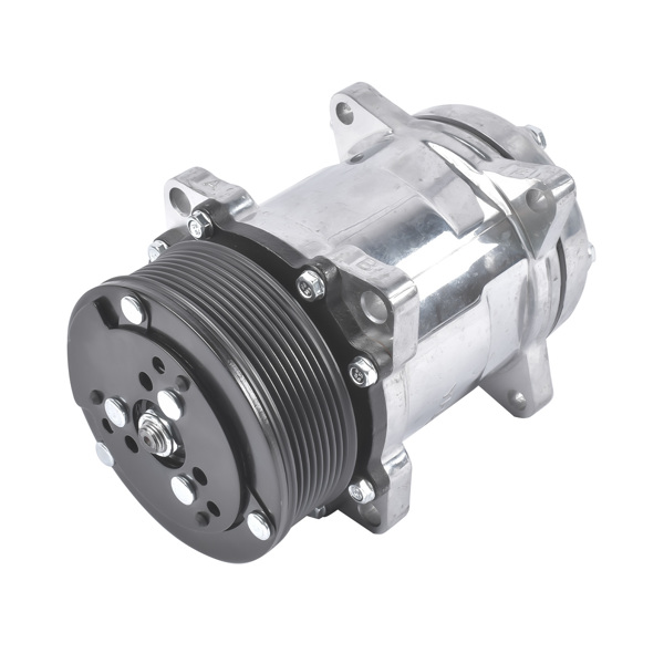 空调压缩机 A/C Compressor w/ Clutch Replacement for Sanden 508 Style 8-Groove Serpentine Belt HC5002C-4