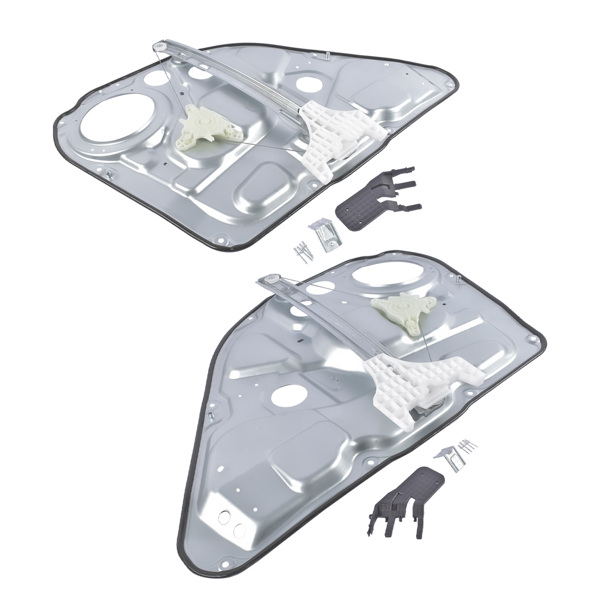 玻璃升降器 2Pcs Rear Power Window Regulators Left + Right Fit for Hyundai Genesis Sedan 2009-2014 834013M000 834023M000-2