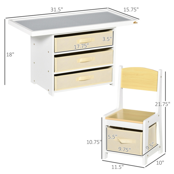 儿童活动桌椅套装（周末不发货）（ Amazon Shipping）（WalMart禁售）-2