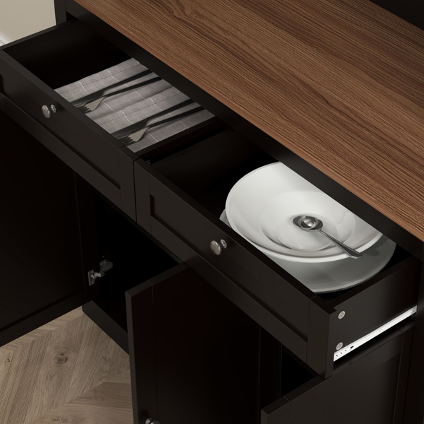 厨房侧板/储物柜/ 咖啡吧柜 /厨房橱柜/厨房隐藏式箱柜（周末不发货）（ Amazon Shipping）（WalMart禁售）-7