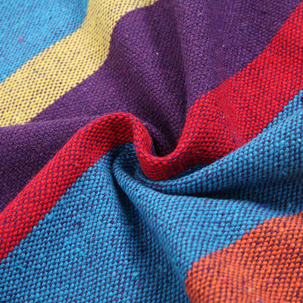 9ft 小彩条 黑底银花架子 2*1.5m涤棉吊床 铁吊床套装 330.00lbs-14