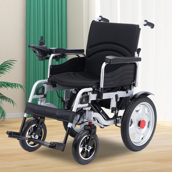 500瓦双电机电动轮椅折叠式助行电动轮椅-14