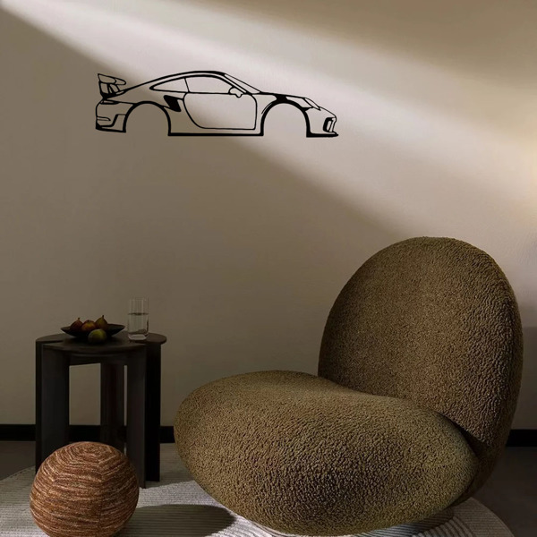 通过令人惊叹的1pc跑车金属墙艺术加速您房间的魅力-非常适合男孩和女孩房间，幼儿园（TikTok、temu下自提）-12