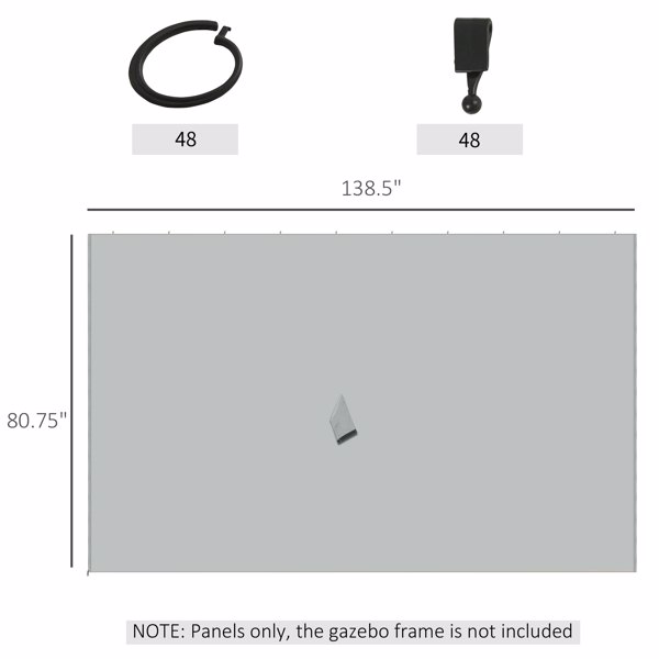 凉亭侧墙 （ Amazon Shipping）（WalMart禁售）（周末不发货）-2