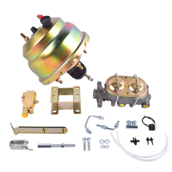 刹车盘套装 Front Power Disc Brake Conversion 8 Inch Dual Booster Fit for Chevrolet Bel Air 1955-1957 One-Fifty Series 1955-1957 Two-Ten Series 1955-1957