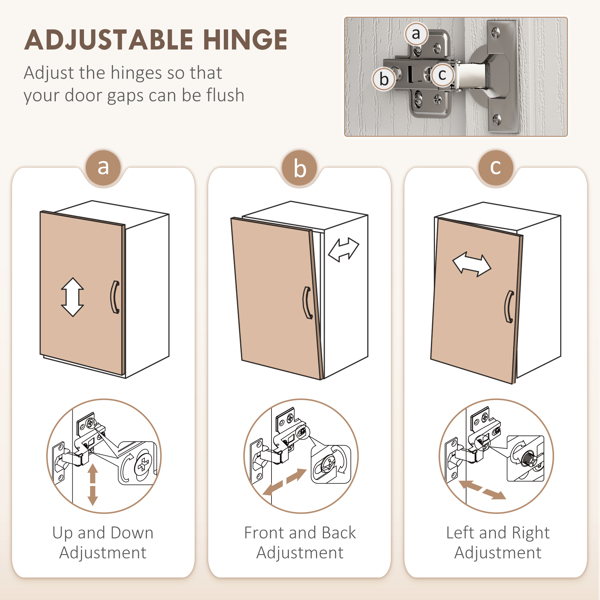 厨房侧板/储物柜/ 咖啡吧柜 /厨房橱柜/厨房隐藏式箱柜（周末不发货）（ Amazon Shipping）（WalMart禁售）-6
